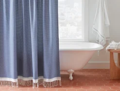 Coyuchi Mediterranean Organic Shower Curtain< Shower Curtains