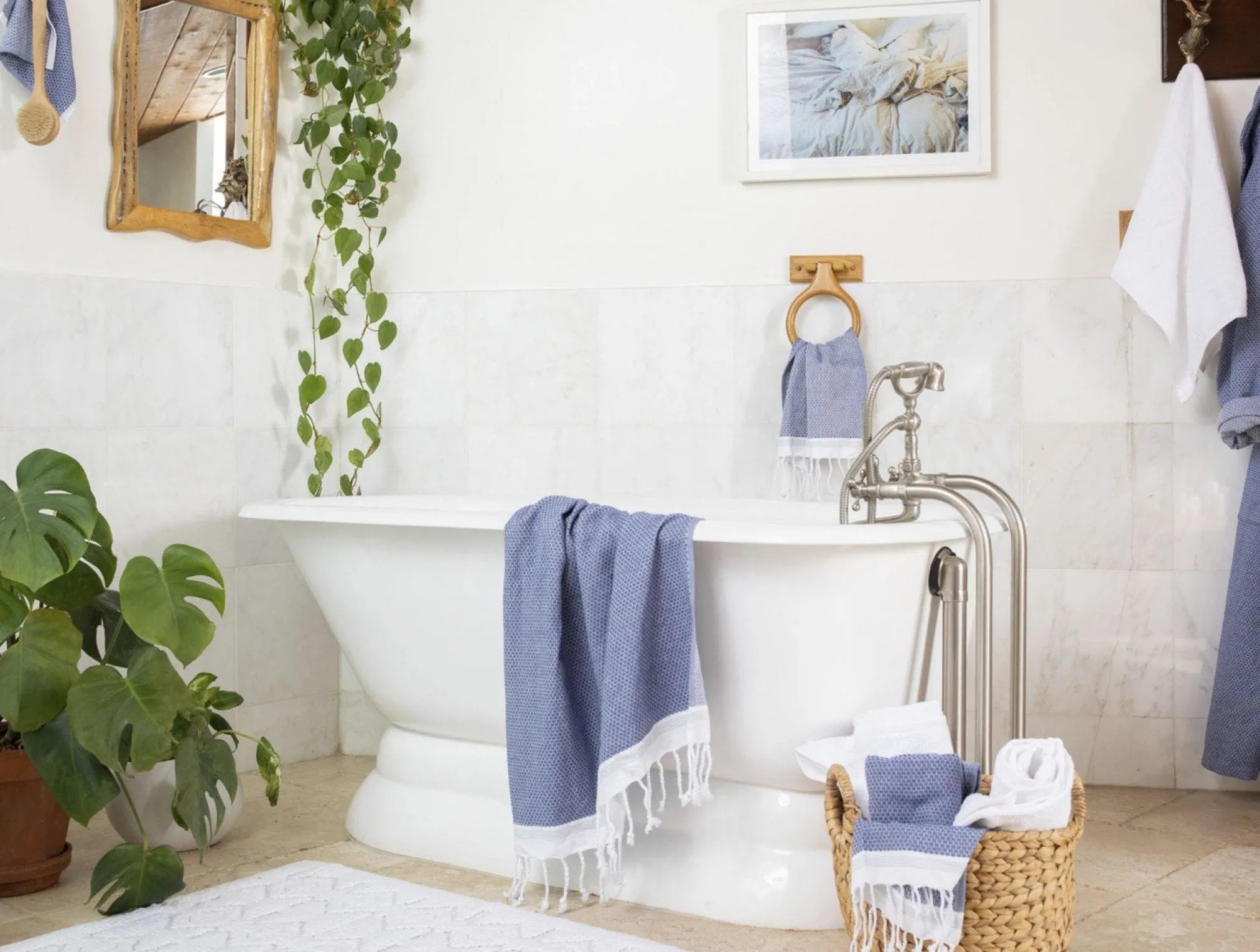 Coyuchi Mediterranean Organic Towels - Set of 6< Bath Towels