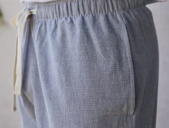 Coyuchi Men's Organic Crinkled Pajama Pants< Men's Sleep