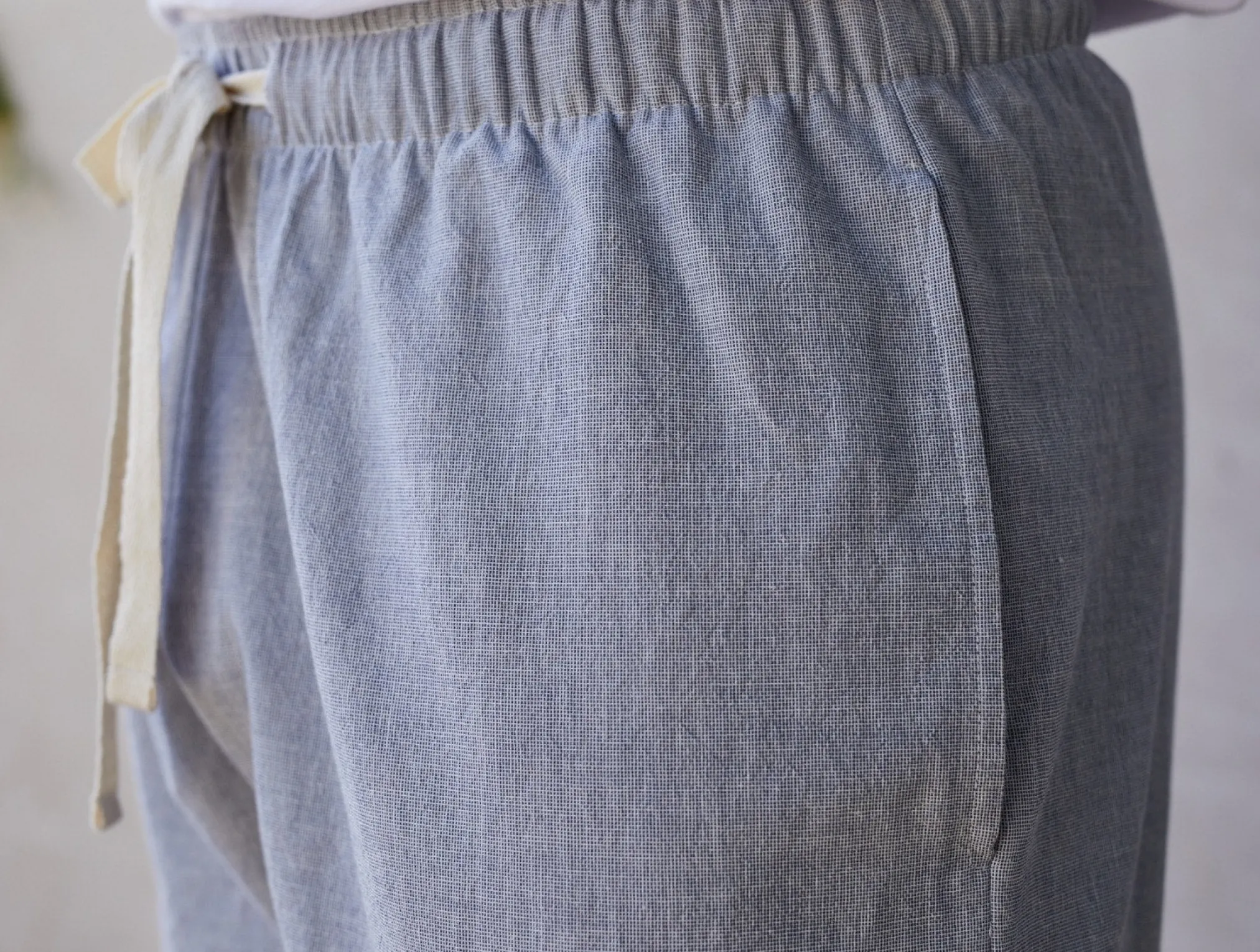 Coyuchi Men's Organic Crinkled Pajama Pants< Men's Sleep