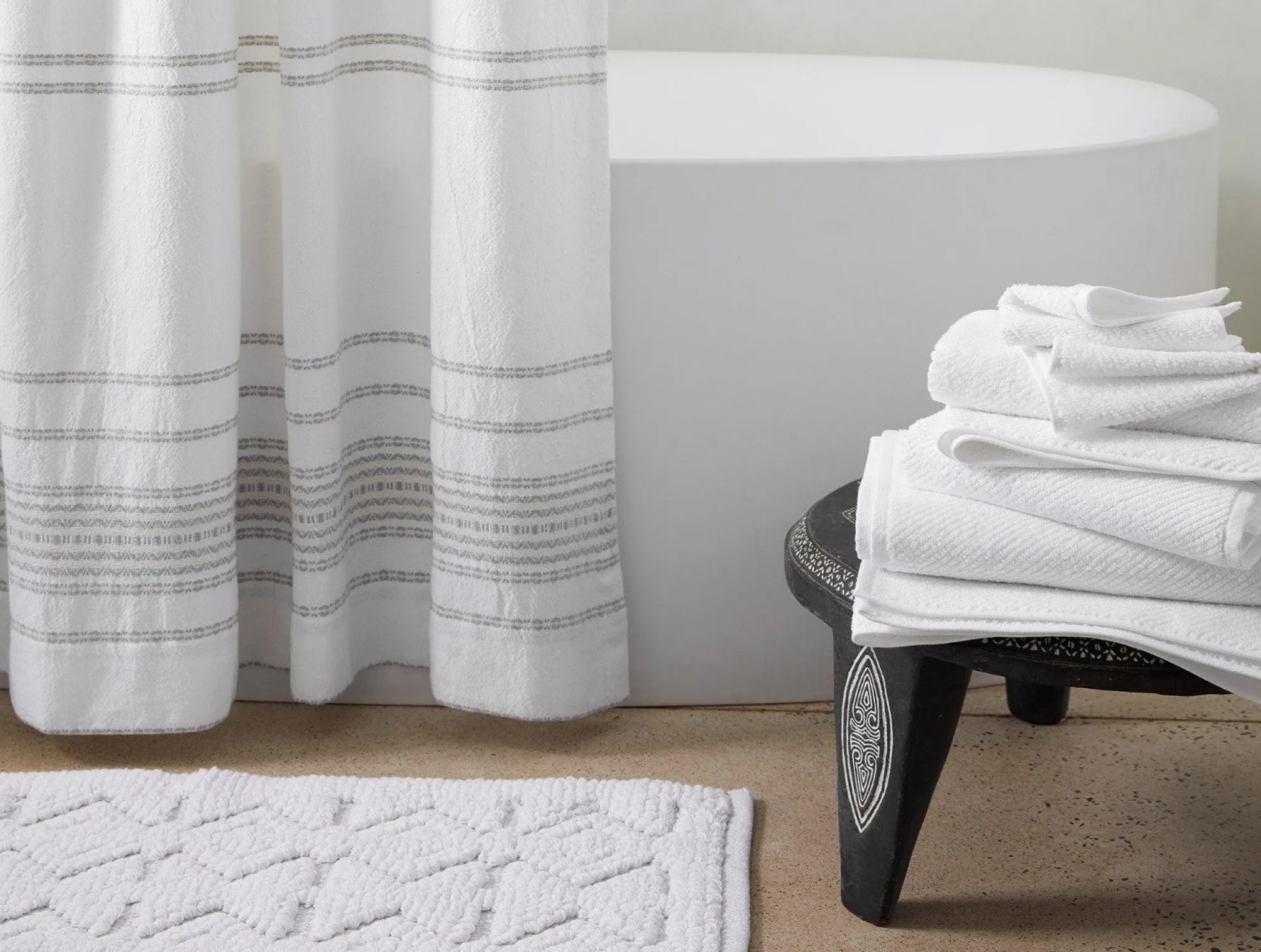 Coyuchi Mosaic Canyon Organic Bath Rug< Bath Rugs