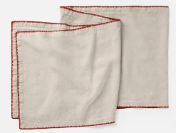 Coyuchi Olivos Embroidered Organic Linen Runner< Dining