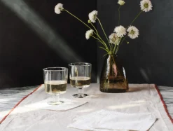 Coyuchi Olivos Embroidered Organic Linen Runner< Dining