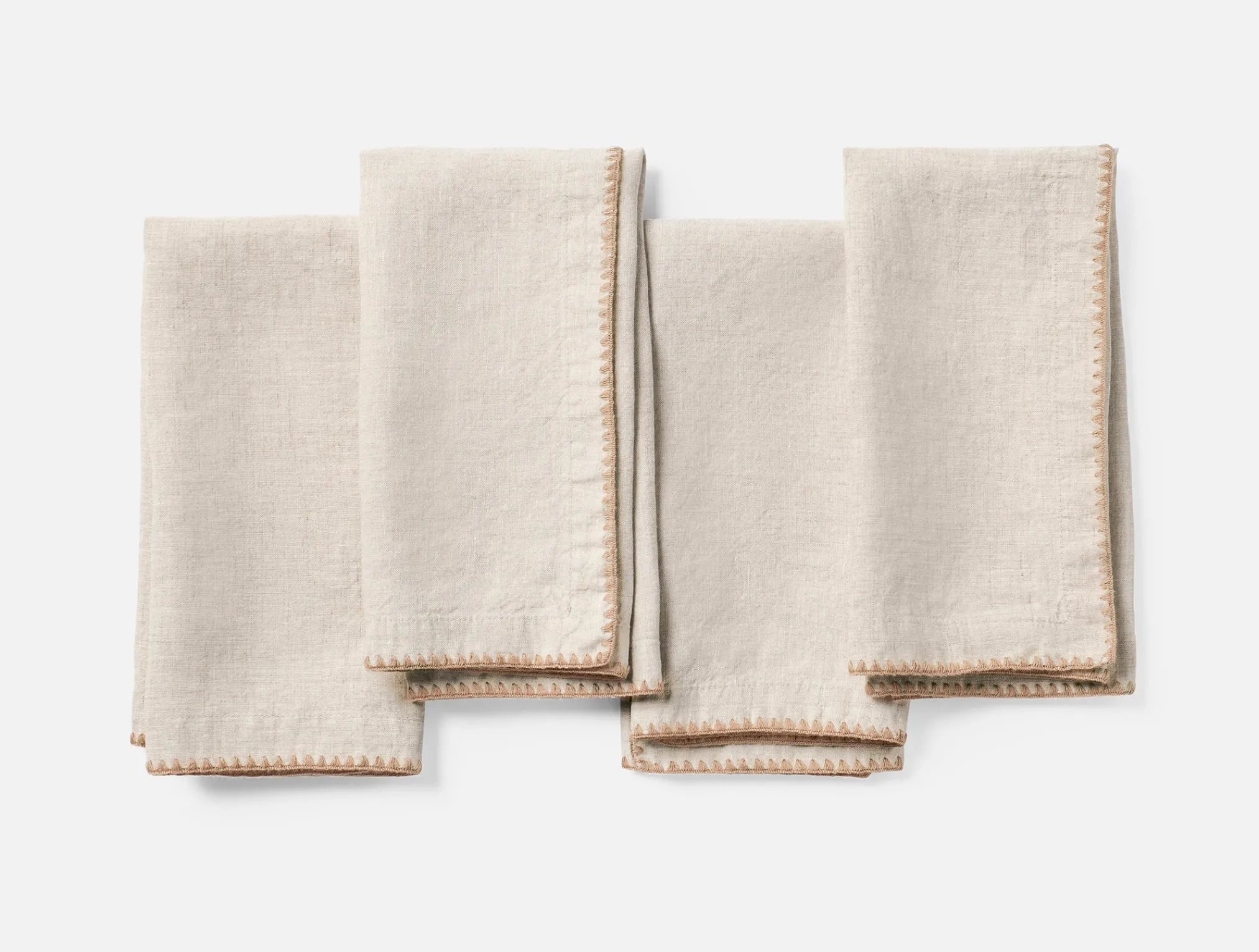 Coyuchi Olivos Embroidered Organic Linen Napkins< Dining