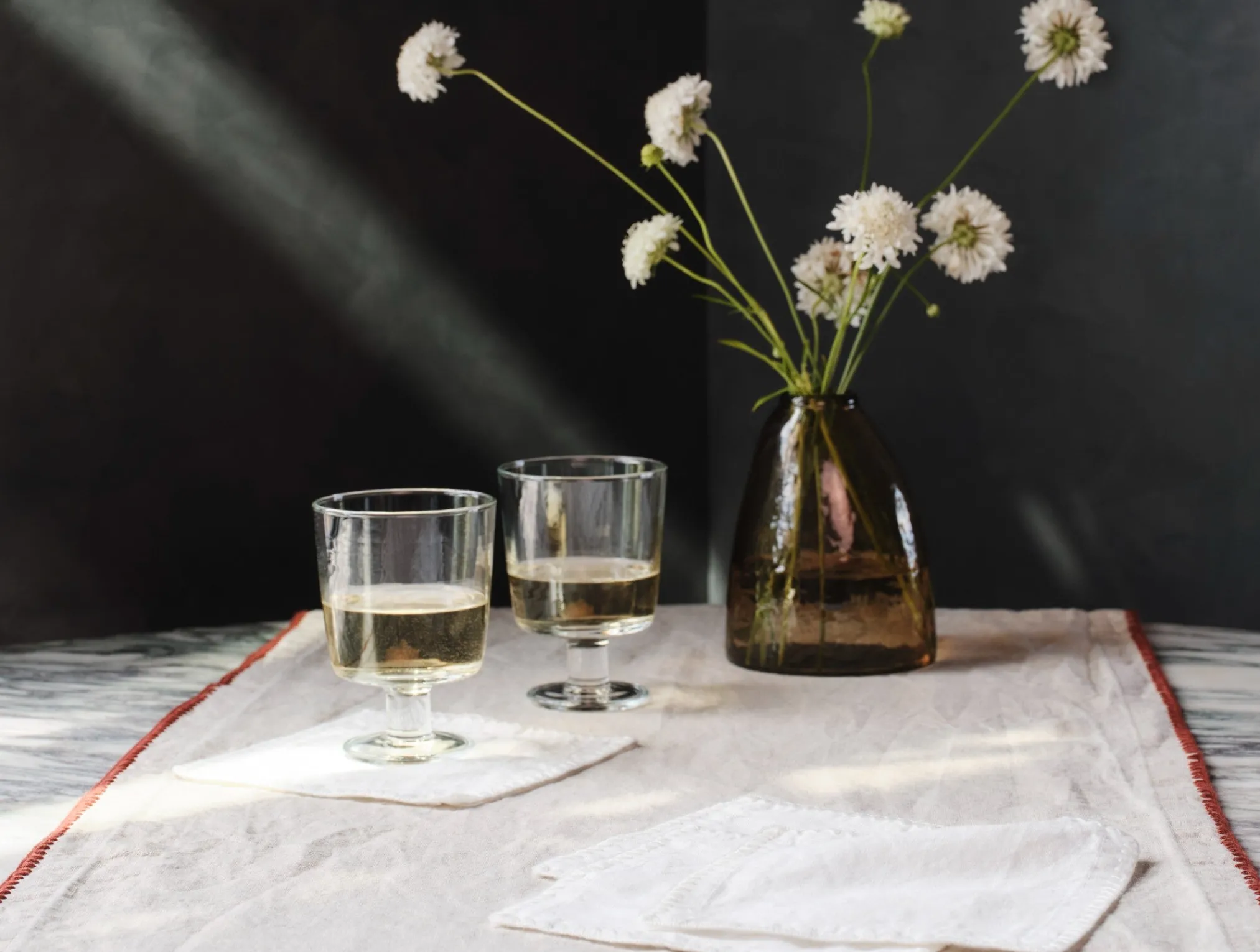 Coyuchi Olivos Embroidered Organic Linen Napkins< Dining