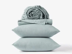 Coyuchi Organic Crinkled Percale™ Sheet Set< Percale|Sheet Sets