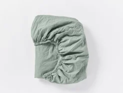 Coyuchi Organic Crinkled Percale™ Fitted Sheet< Fitted Sheets|Fitted Sheets