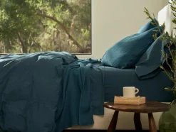 Coyuchi Organic Crinkled Percale™ Fitted Sheet< Fitted Sheets|Fitted Sheets