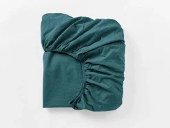 Coyuchi Organic Crinkled Percale™ Fitted Sheet< Fitted Sheets|Fitted Sheets
