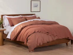 Coyuchi Organic Crinkled Percale™️ Duvet Cover< Duvet Covers + Sets