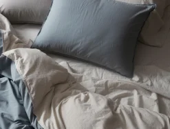 Coyuchi Organic Crinkled Percale™️ Duvet Cover< Duvet Covers + Sets