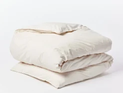 Coyuchi Organic Crinkled Percale™ Duvet Cover< Duvet Covers + Sets