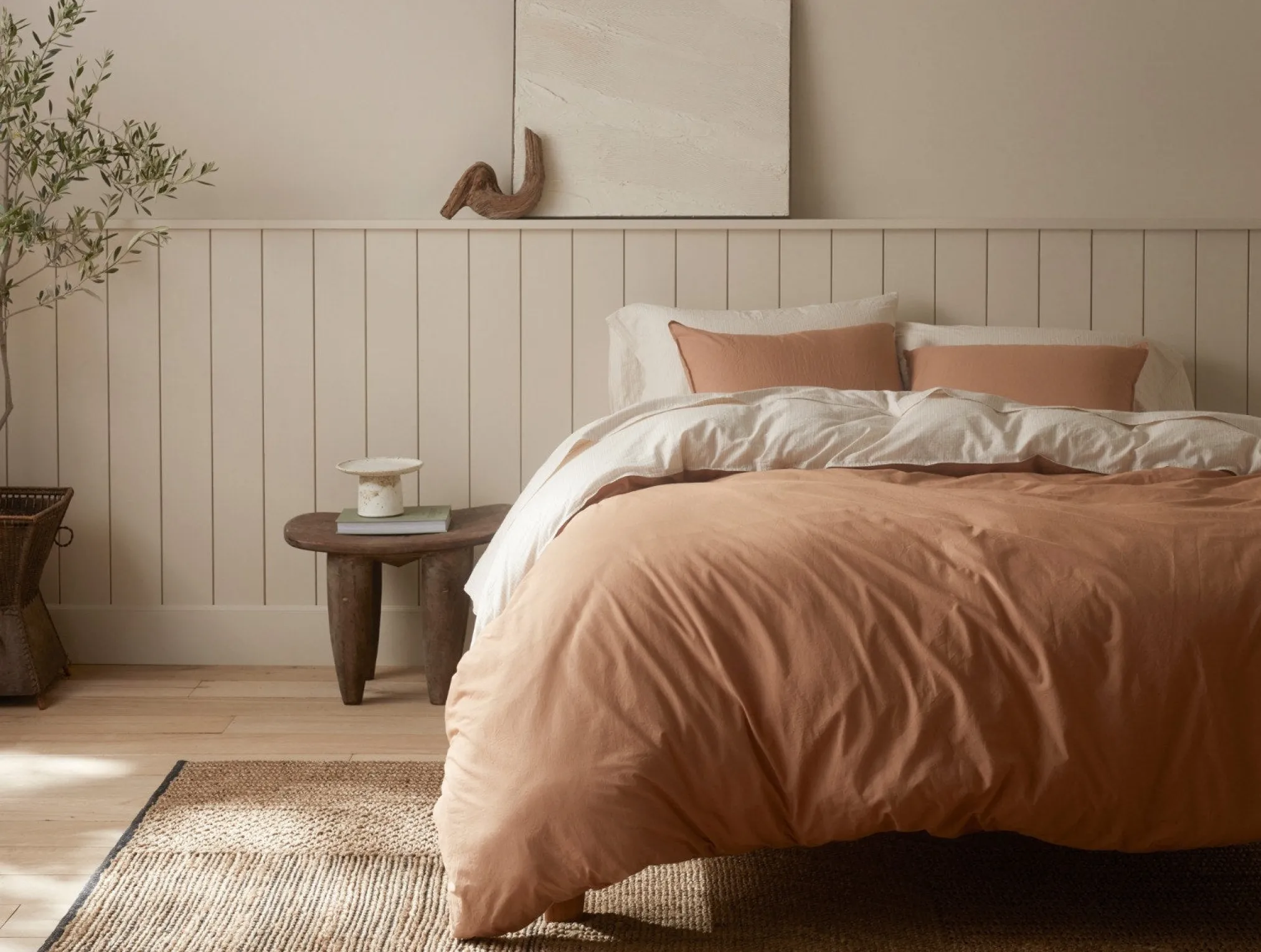 Coyuchi Organic Crinkled Percale™ Duvet Cover< Duvet Covers + Sets