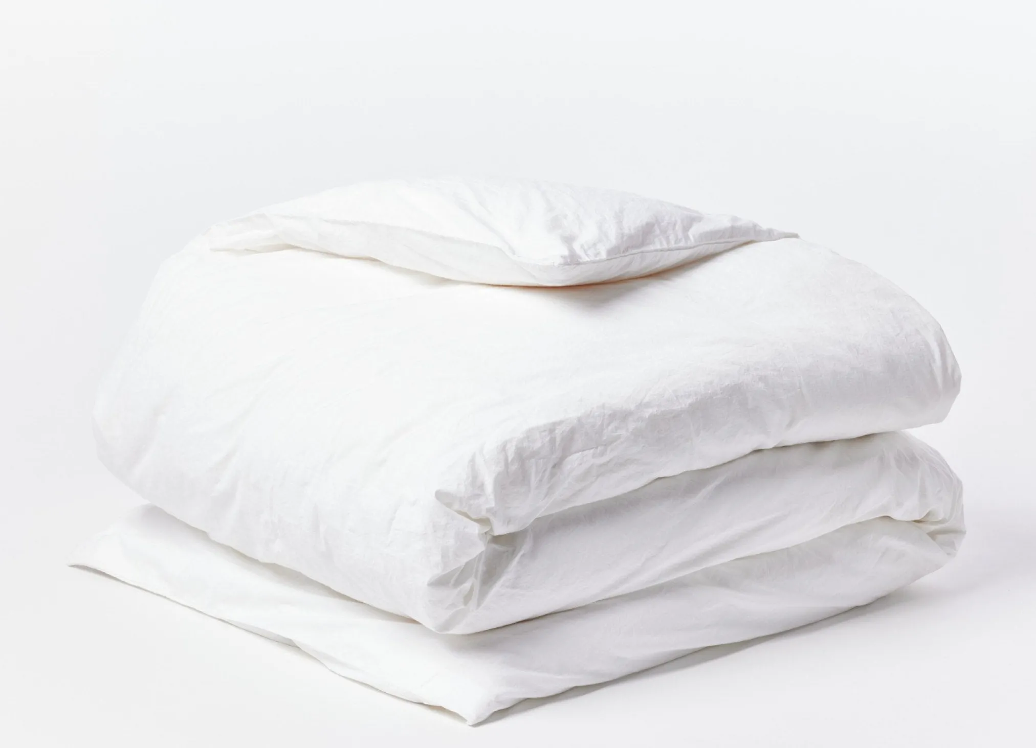 Coyuchi Organic Crinkled Percale™ Duvet Cover< Duvet Covers + Sets