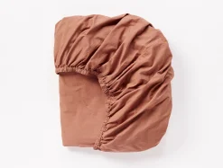 Coyuchi Organic Crinkled Percale™ Fitted Sheet< Fitted Sheets|Fitted Sheets