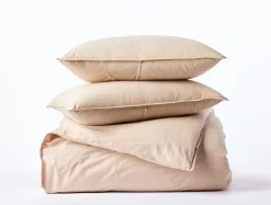 Coyuchi Organic Crinkled Percale™ Duvet Set< Duvet Covers + Sets