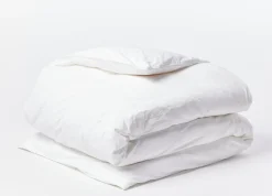 Coyuchi Organic Crinkled Percale™ Duvet Set< Duvet Covers + Sets