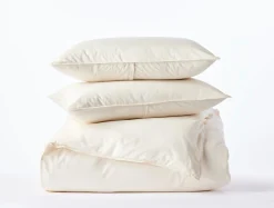 Coyuchi Organic Crinkled Percale™ Duvet Set< Duvet Covers + Sets