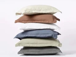 Coyuchi Organic Relaxed Linen Duvet Set< Duvet Covers + Sets