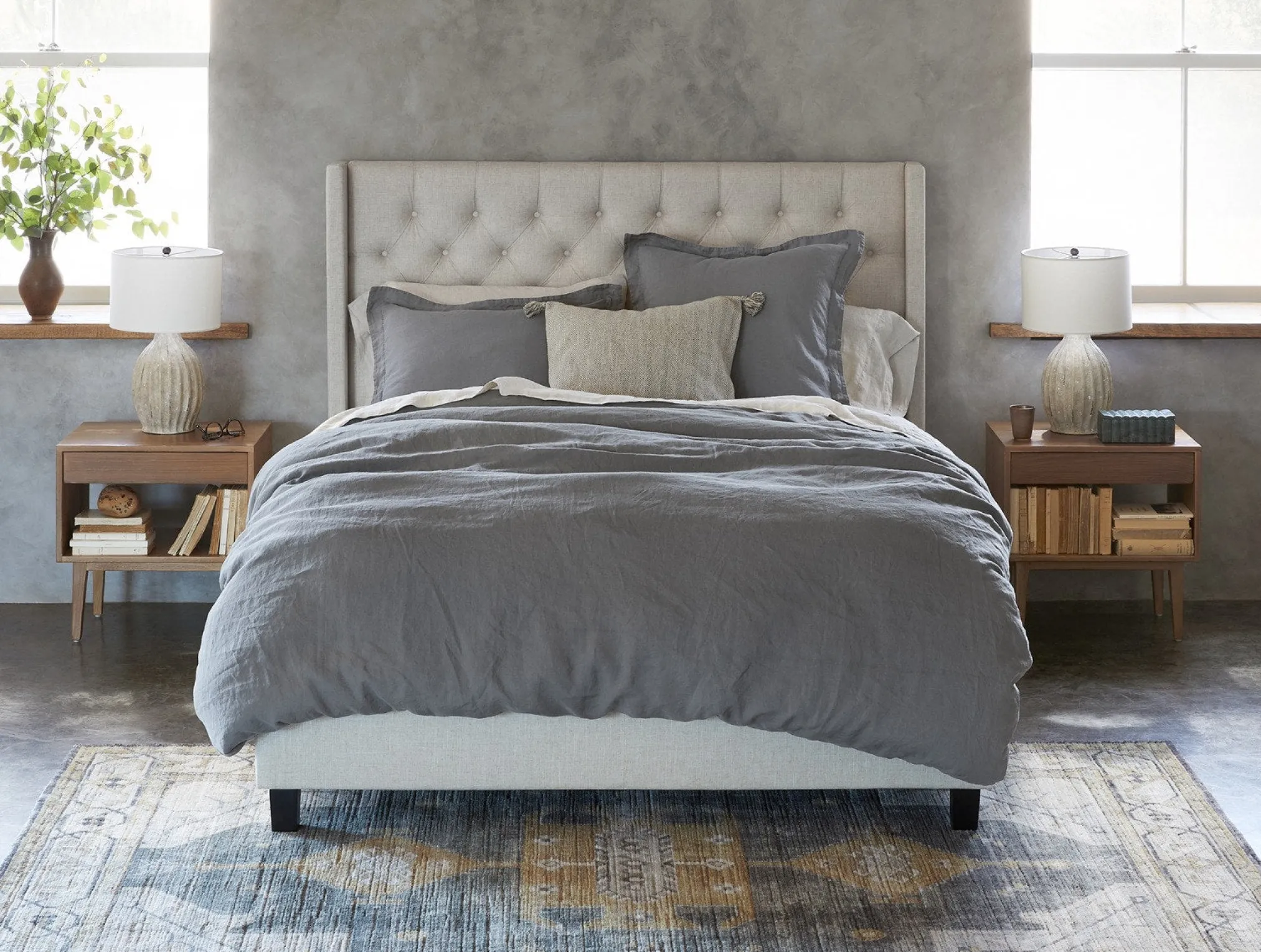 Coyuchi Organic Relaxed Linen Duvet Set< Duvet Covers + Sets