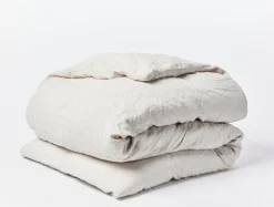 Coyuchi Organic Relaxed Linen Duvet Set< Duvet Covers + Sets