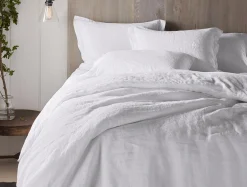 Coyuchi Organic Relaxed Linen Duvet Cover< Duvet Covers + Sets