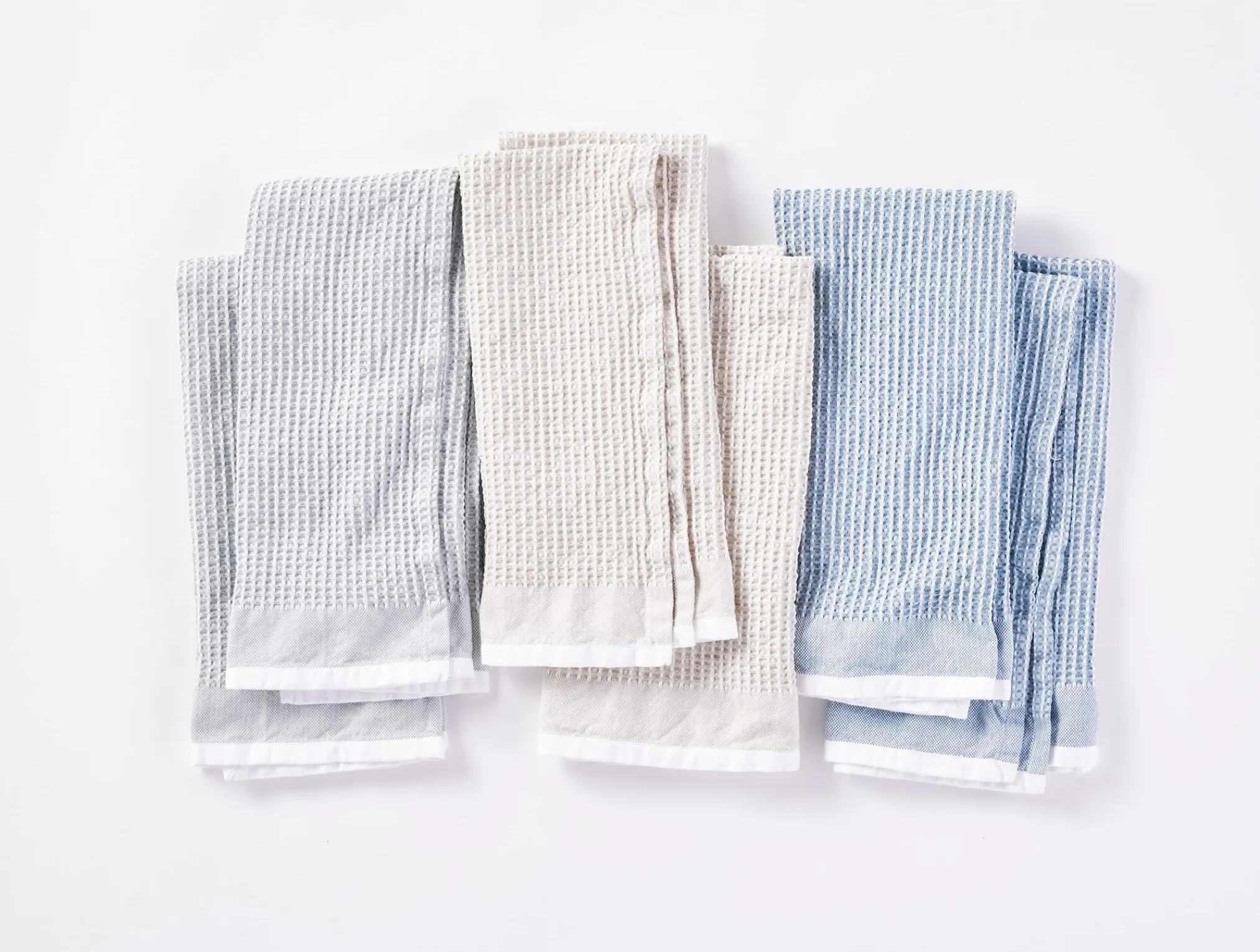 Coyuchi Organic Waffle Kitchen Towels, Set of 6< Kitchen