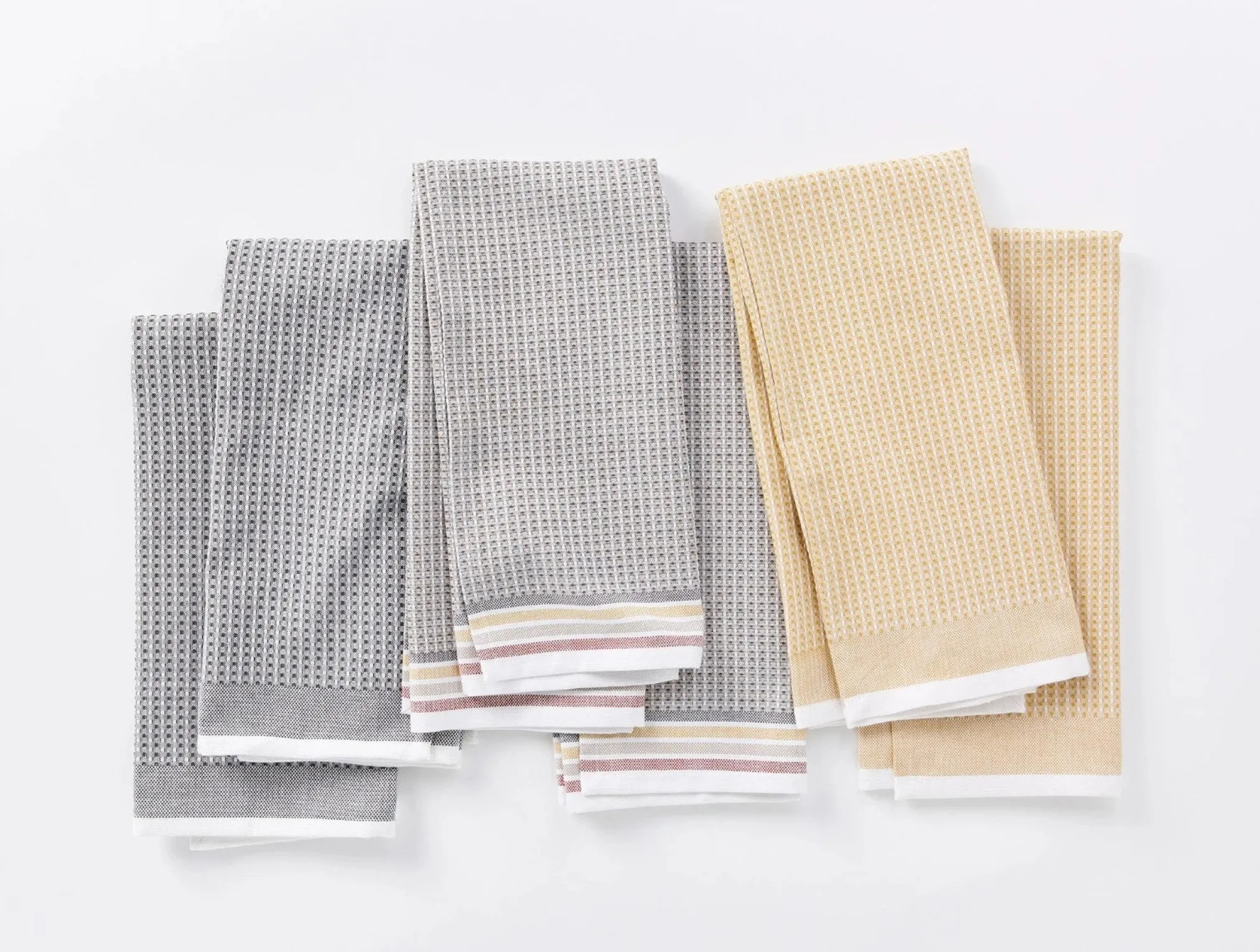 Coyuchi Organic Waffle Kitchen Towels, Set of 6< Kitchen