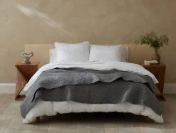 Coyuchi Pebbled Handstitched Organic Quilt< Quilts + Comforters