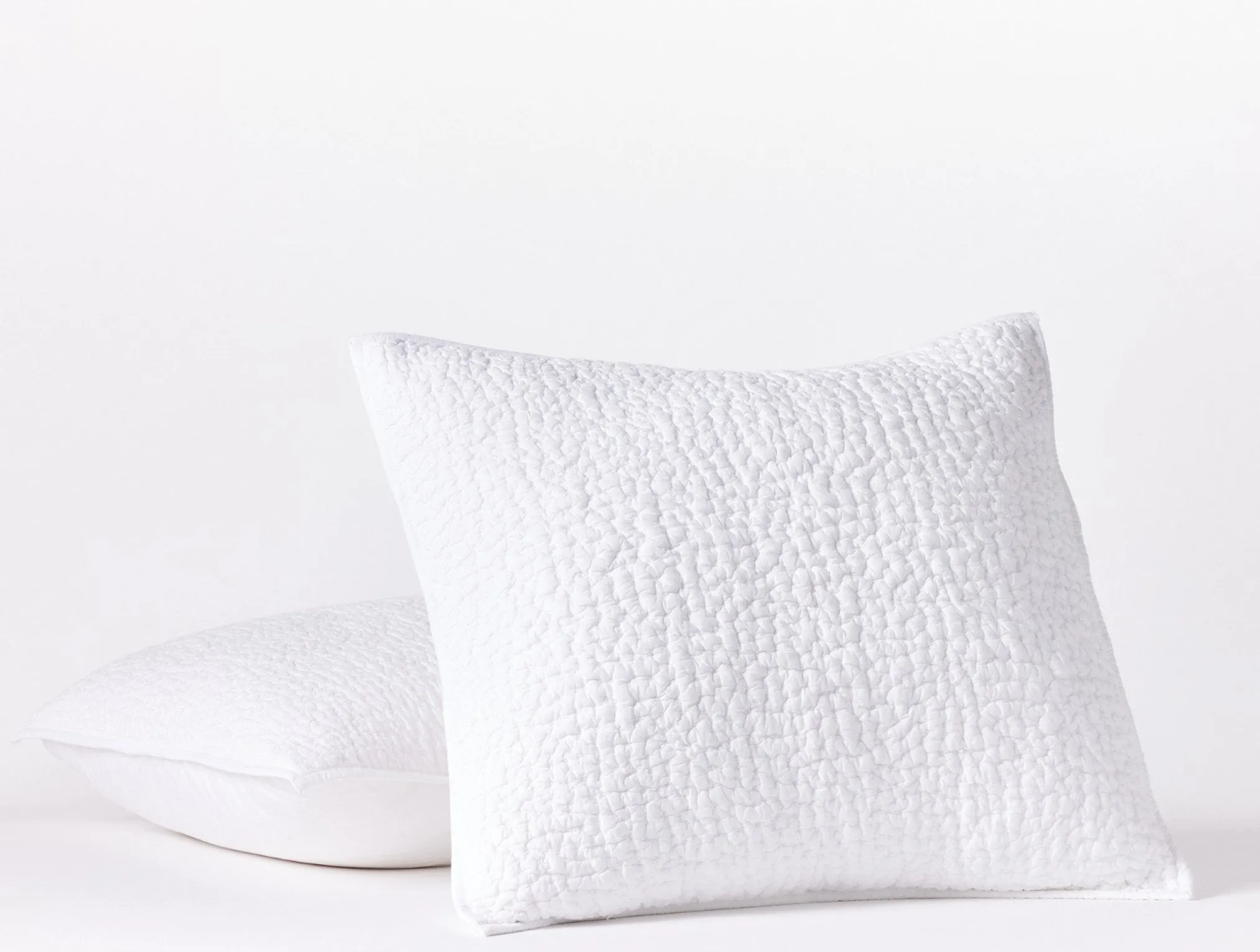 Coyuchi Pebbled Handstitched Quilt Set< Quilts + Comforters