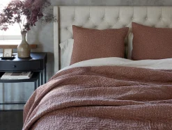 Coyuchi Pebbled Handstitched Quilt Set< Quilts + Comforters