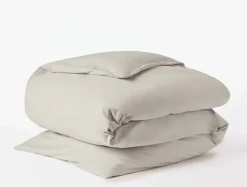 Coyuchi Refined Organic Percale Duvet Cover< Duvet Covers + Sets