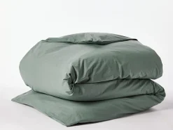 Coyuchi Refined Organic Percale Duvet Set< Duvet Covers + Sets