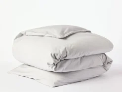 Coyuchi Refined Organic Percale Duvet Set< Duvet Covers + Sets