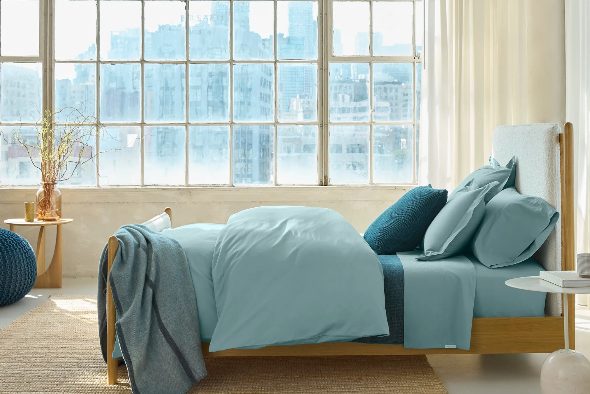Coyuchi Refined Organic Percale Sham< Pillow Shams|Percale
