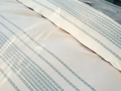 Coyuchi Rippled Stripe Organic Duvet Set< Duvet Covers + Sets
