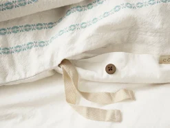 Coyuchi Rippled Stripe Organic Duvet Set< Duvet Covers + Sets