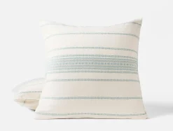 Coyuchi Rippled Stripe Organic Duvet Set< Duvet Covers + Sets