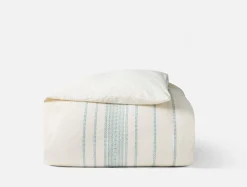 Coyuchi Rippled Stripe Organic Duvet Cover< Duvet Covers + Sets