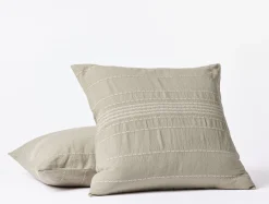 Coyuchi Rippled Stripe Organic Shams< Pillow Shams