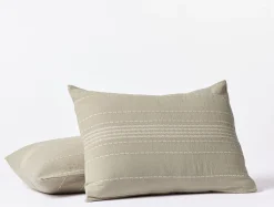 Coyuchi Rippled Stripe Organic Shams< Pillow Shams