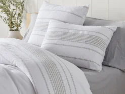 Coyuchi Rippled Stripe Organic Shams< Pillow Shams