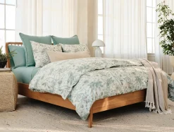 Coyuchi Sea Bloom Print Duvet Set< Duvet Covers + Sets