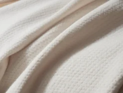 Coyuchi Sequoia Washable Organic Cotton and Wool Throw< Throws