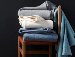 Coyuchi Sequoia Washable Organic Cotton and Wool Throw< Throws