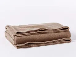 Coyuchi Sequoia Washable Organic Cotton and Wool Throw< Throws