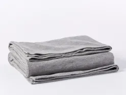 Coyuchi Sequoia Washable Organic Cotton and Wool Throw< Throws