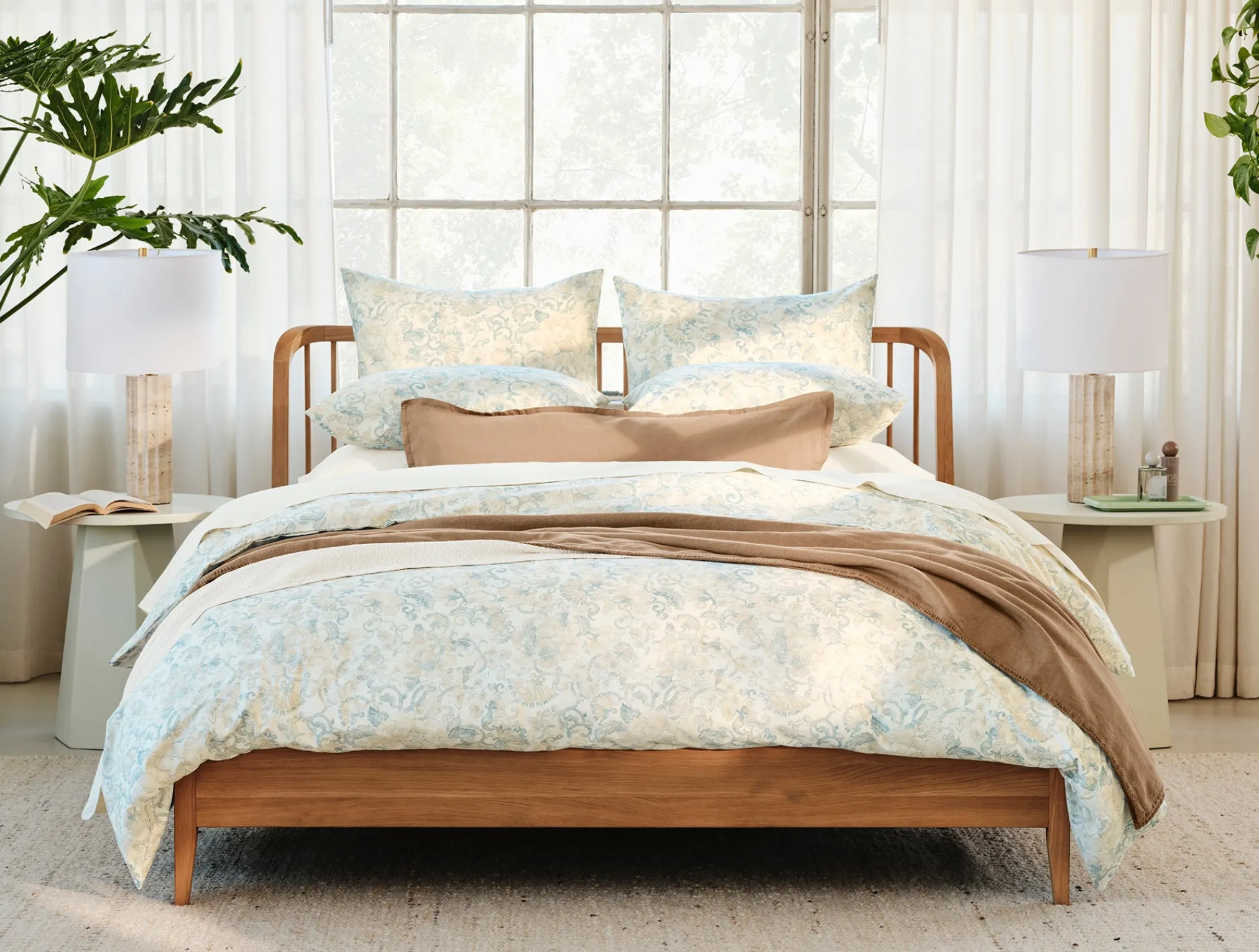 Coyuchi Solana Organic Print Duvet Cover< Duvet Covers + Sets