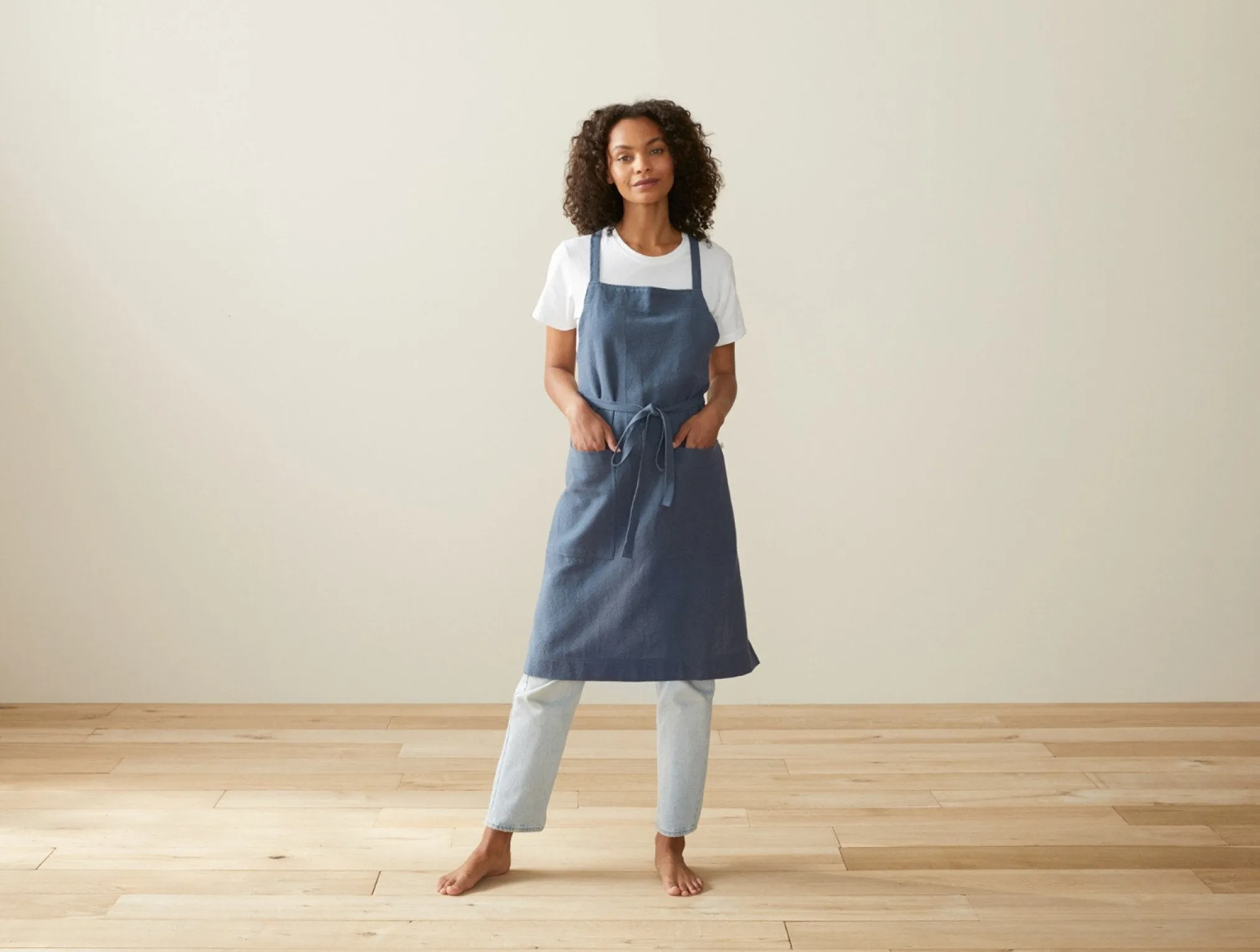 Coyuchi Sonoma Textured Organic Apron< Kitchen