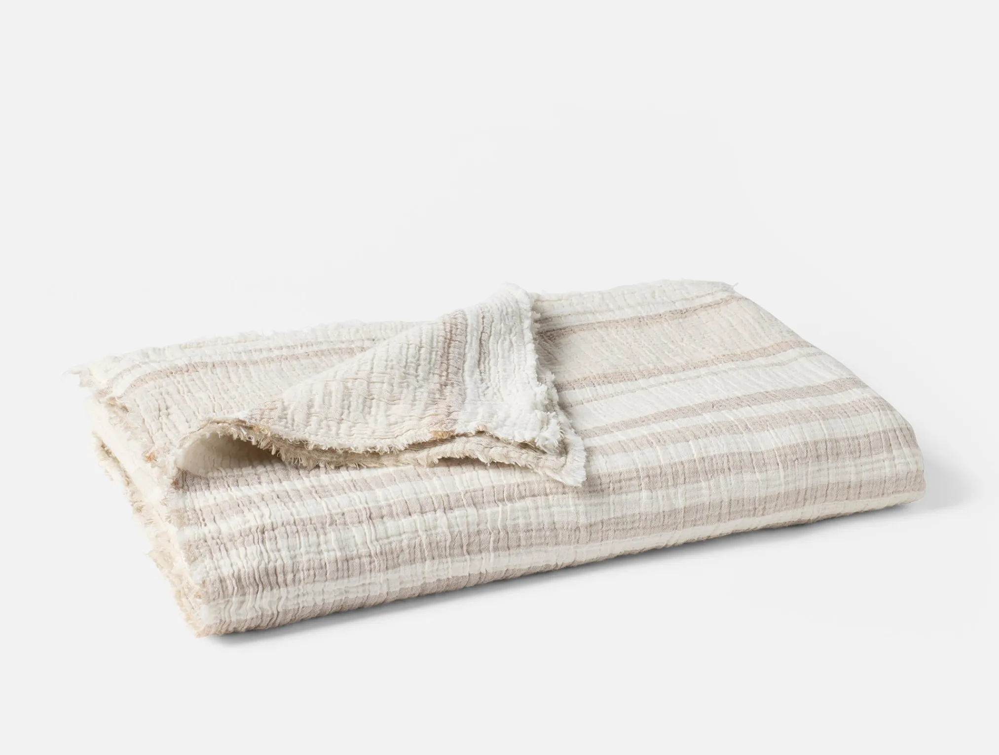 Coyuchi Topanga Organic Matelasse Throw< Throws